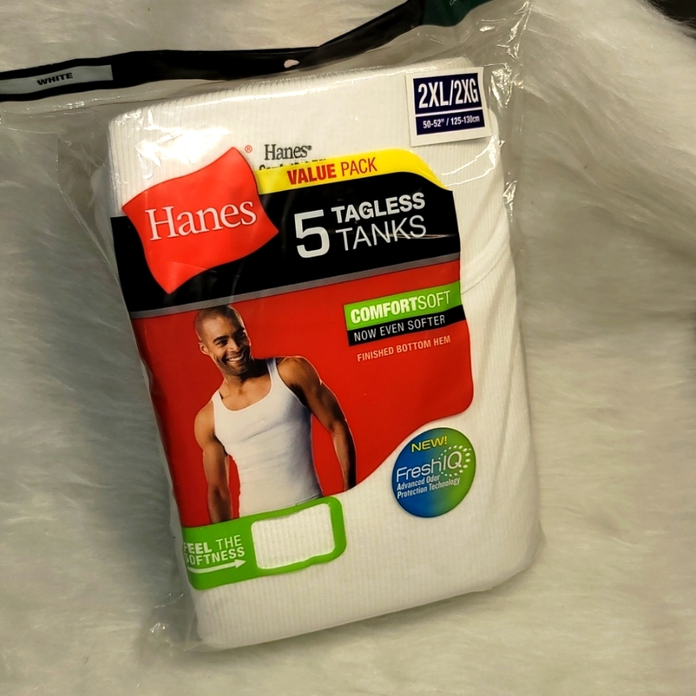 Hanes Men's Tanks 2XL White